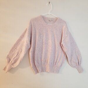 Ela Moss - Women's Top - Long Sleeve - Large -  Lovely - Soft Mottled Pink